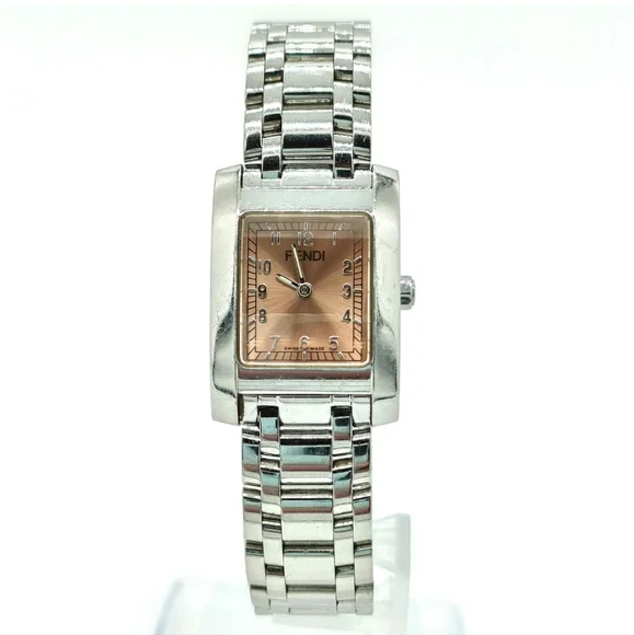 FENDI WATCH WOMEN'S PINK x SILVER